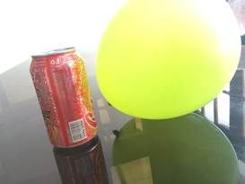 ata de alumnio y globo