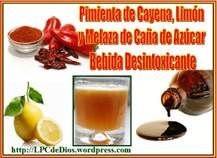 ayenne Pepper detox drink (Spanish)