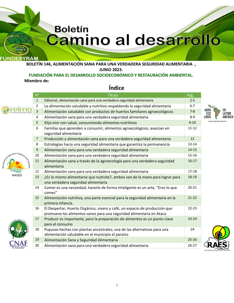 Portada de Alimentación sana, junio 2023