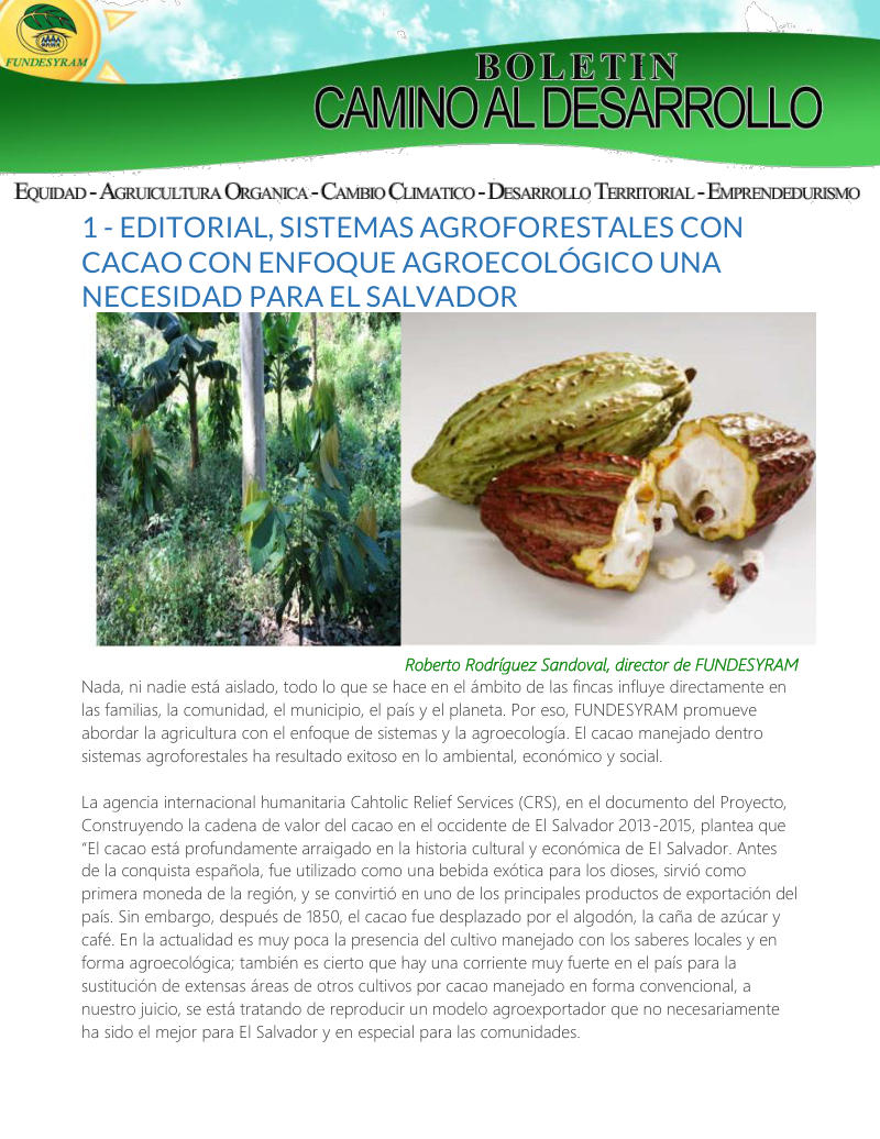 Portada de Cacao, febrero 2014