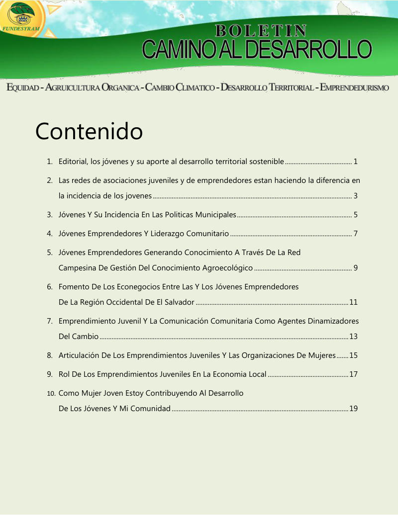Portada de Emprendedurismo juvenil, febrero 2013