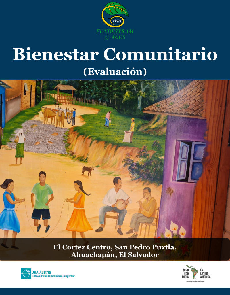 Portada de Evaluacion Bienestar Comunitario El Cortez El Salvador FUNDESYRAM