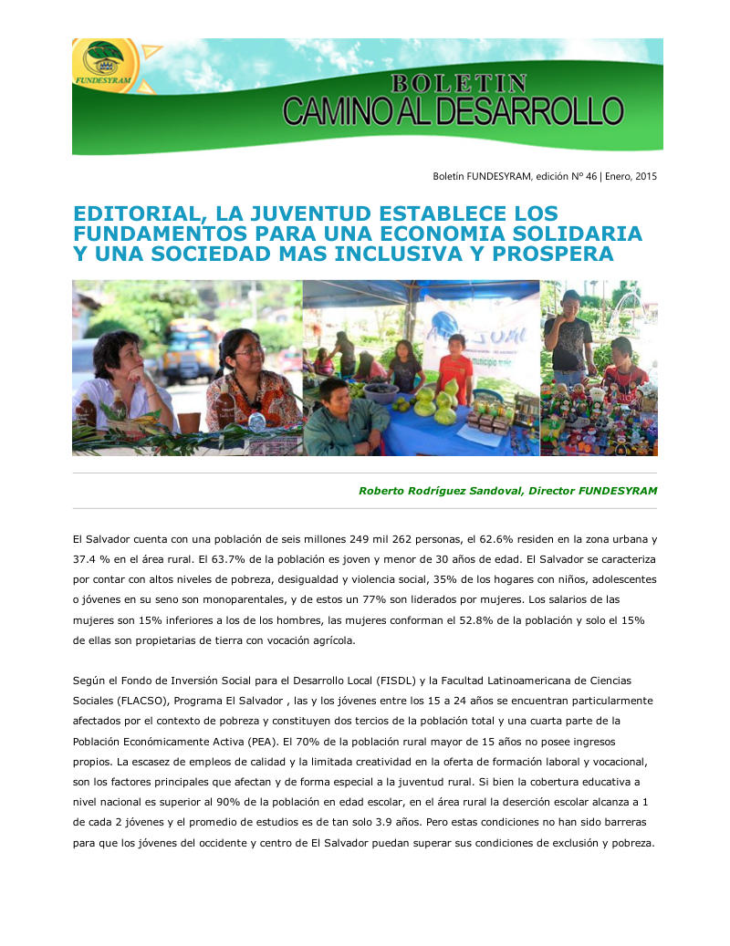 Portada de Jóvenes, enero 2015