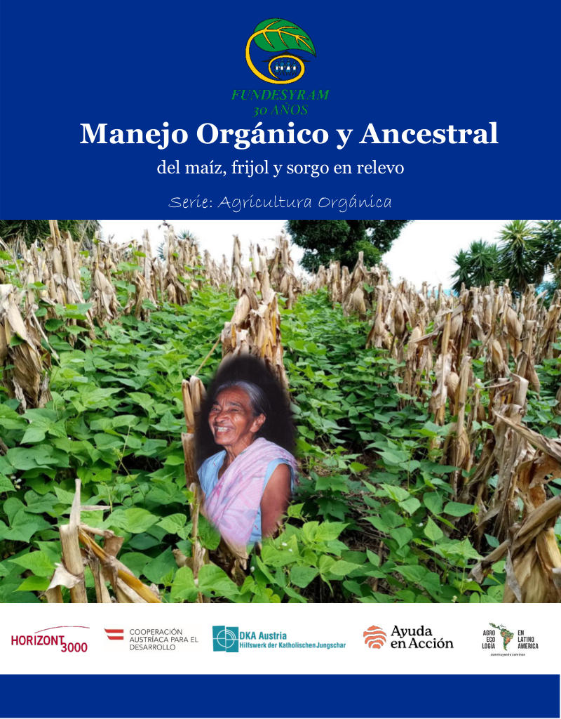 Portada de Manejo Orgánico y Ancestral del maíz, frijol y sorgo en relevo