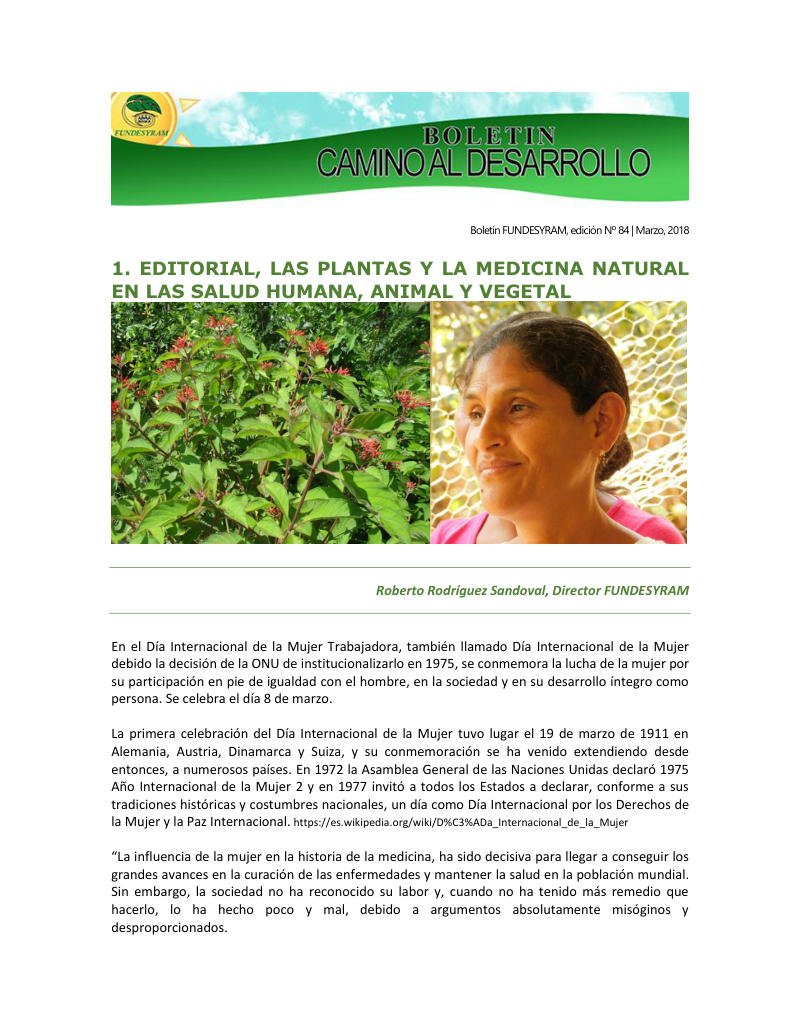 Portada de Medicina Natural/ Ancestral/Alternativa (Recetas de Medicina Natural. para la salud humana, marzo 2018