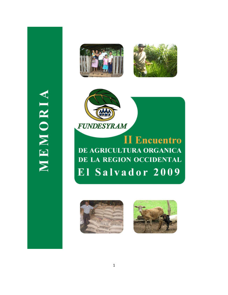 Portada de Memoria _II_Encuentro_Agricultura_Organica