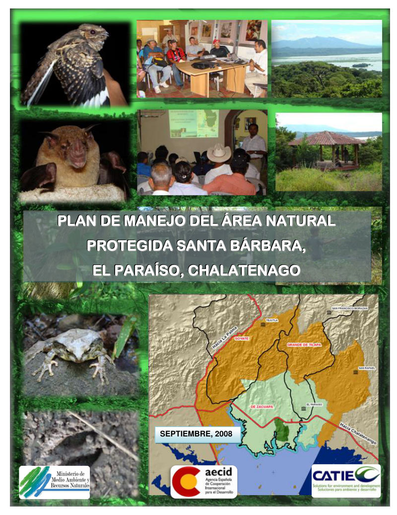 Portada de PLAN DE MANEJO ANP SANTA BARBARA1