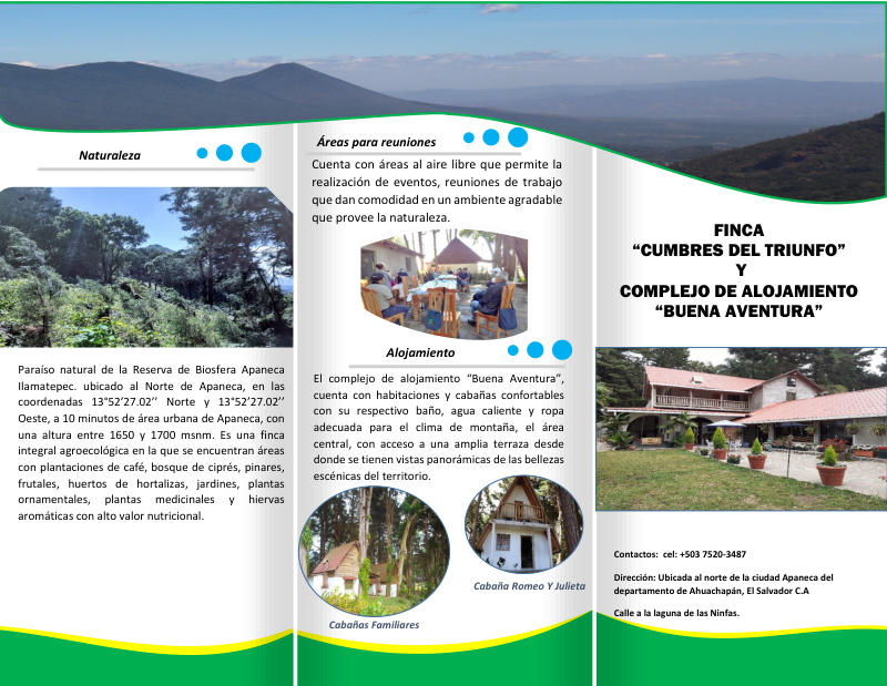 Portada de Tríptico Cumbres del triunfo
