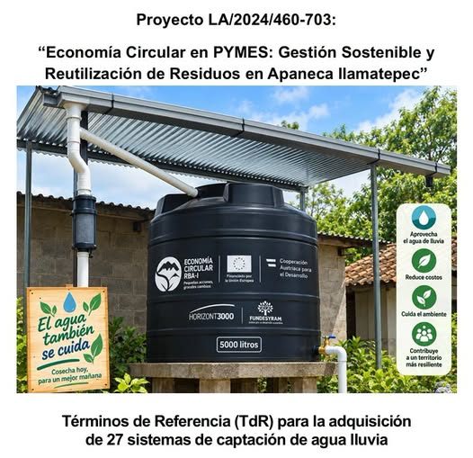 Portada de ¡Convocatoria abierta! Licitación pública: 27 sistemas de captación de agua lluvia
