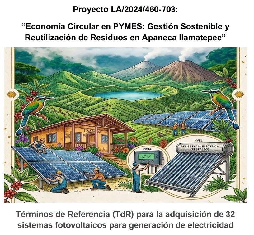 Portada de ¡Convocatoria abierta! Licitación pública:  32 sistemas de energía renovable